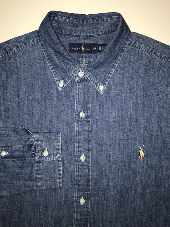 Ralph Lauren Other - Men's Ralph Lauren Denim Long Sleeve Button Front Shirt-Size XL